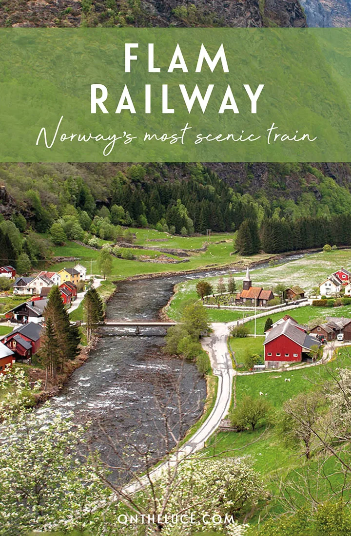 Take a scenic rail journey through the Norwegian fjords on board the Flamsbana or Flam Railway, a spectacular day trip by train through the mountains from Myrdal to Flam on the banks of the Sognefjord | Myrdal to Flam train | Scenic trains in Norway | Flamsbana Railway Norway | Flåm Railway | Norwegian fjords by train