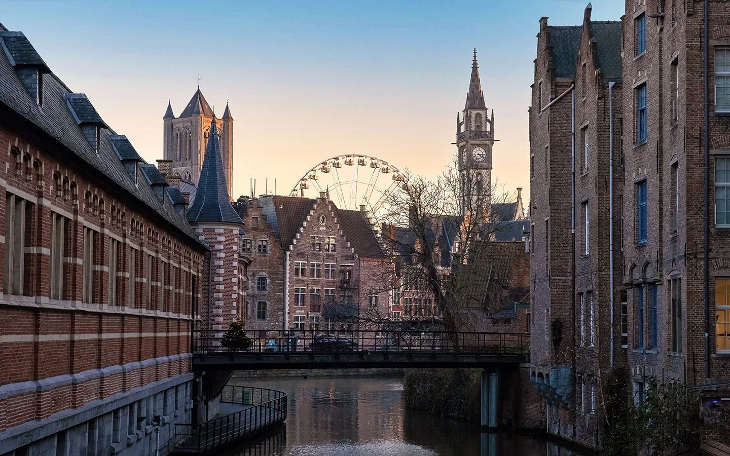 Ghent at sunset