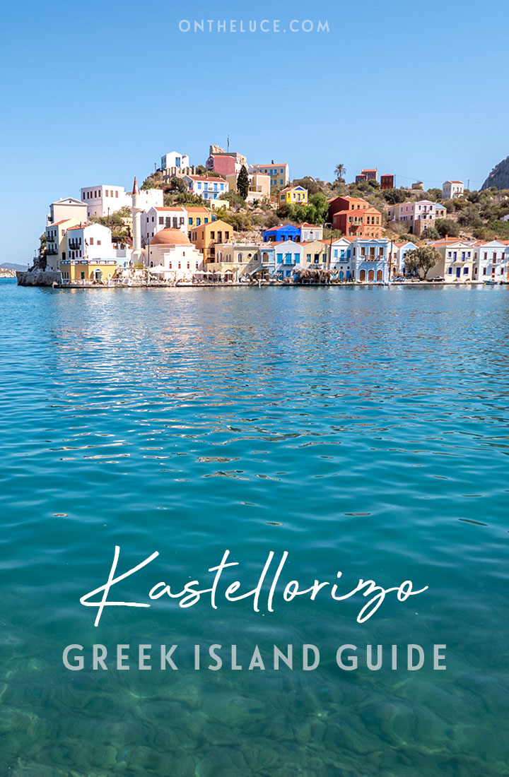 Discover the remote Greek island of Kastellorizo – this tiny island in the far east of the country is a peaceful pastel-coloured paradise surrounded by turquoise waters that makes the perfect escape | Things to do in Kastellorizo | Kastellorizo Greece | Megisti Greece | Kastellorizo travel guide | Car-free Greek islands
