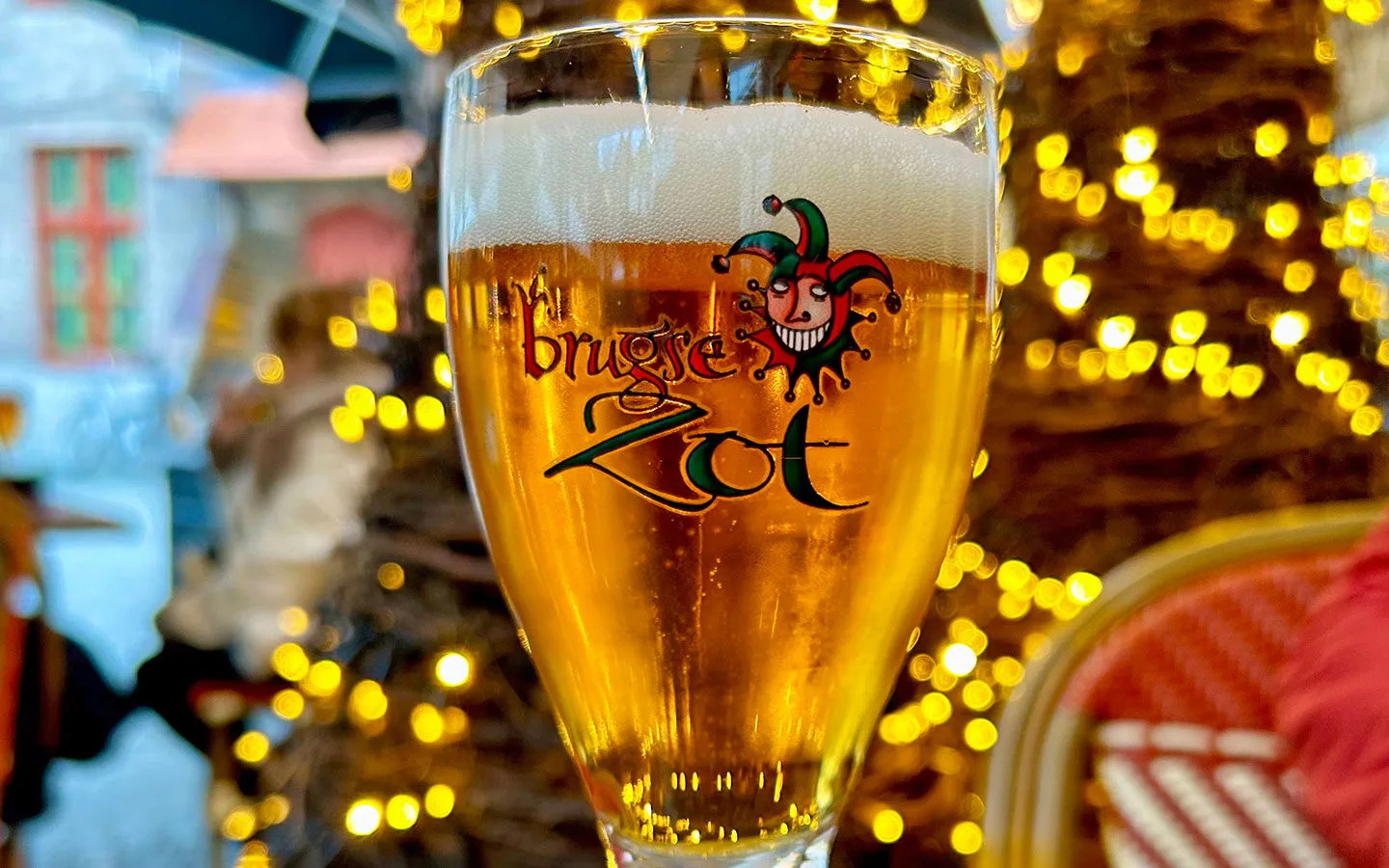 Brugse Zot beer from De Halve Maan brewery in Bruges