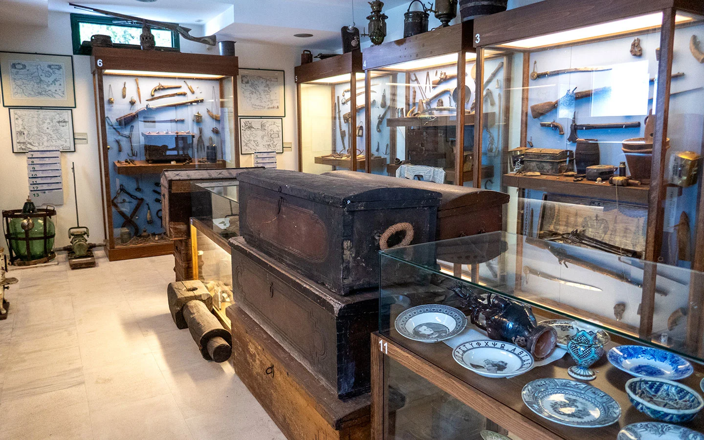 Pirate exhibits in the Alonissos Museum