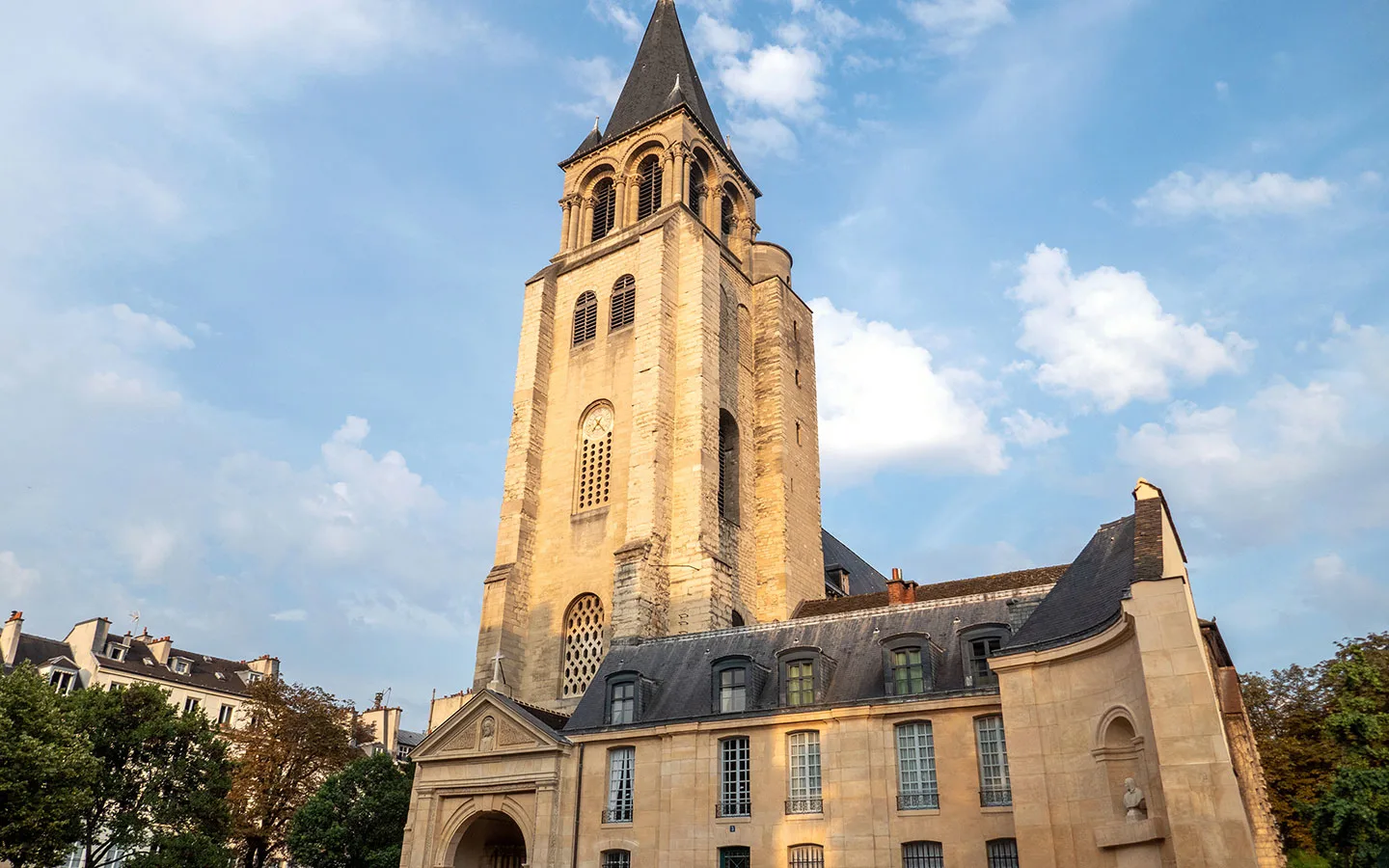 The tower of the Eglise Saint-Germain-des-Prés