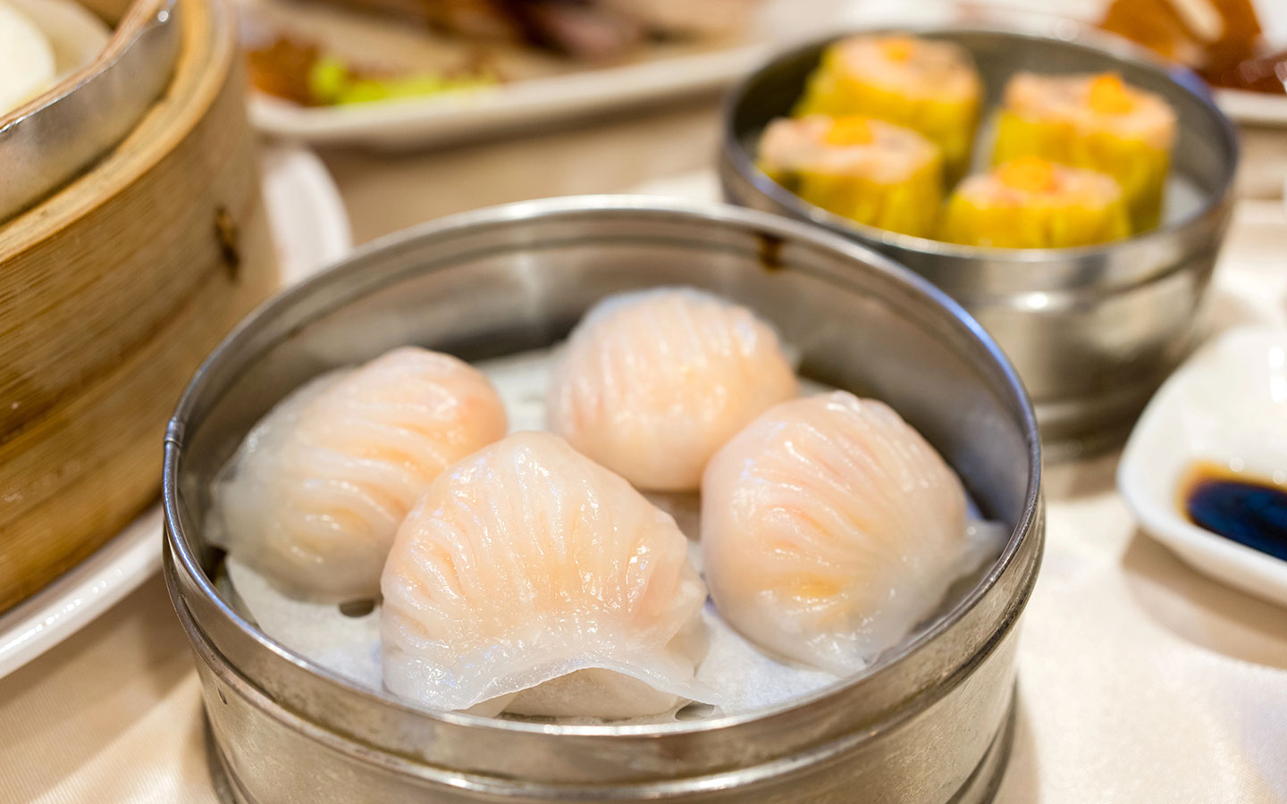 Chinese dim sum dumplings in London's Soho