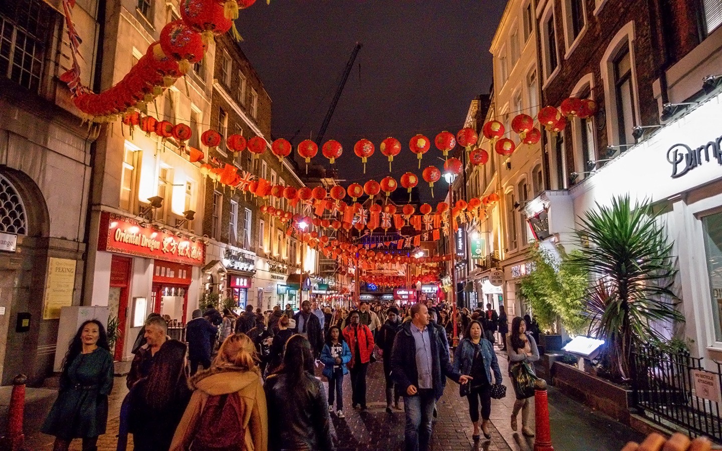 The streets of Soho on a Twilight Soho food tour